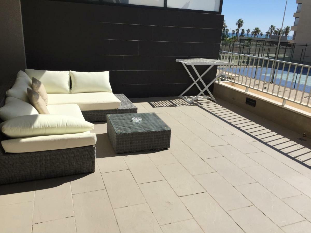 Apartamento Lujo, Primera Linea Playa, Garaje, Wifi, Piscina Climatizada Рокетас-де-Мар Экстерьер фото